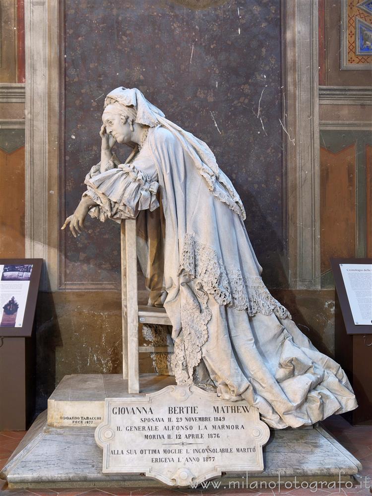 Biella - Monumento alla moglie del generale Lamarmora nella Basilica di San Sebastiano